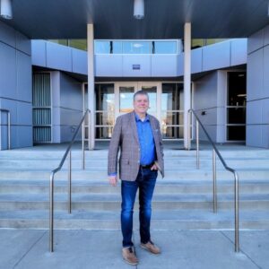 Gavin in front of Office